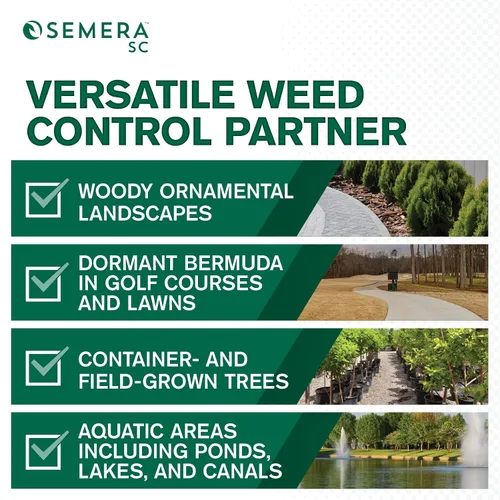 Miniatura 3 de Atticus Semera SC Herbicida (8 onzas) – 44% Flumioxazin Weed Killer – Temporada larga césped y control de malezas acuáticas