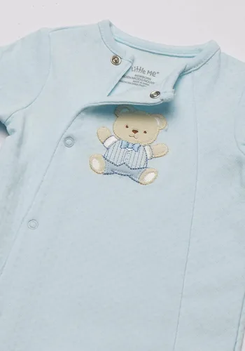 Miniatura 3 de Little Me Pijamas de algodón para bebés, ropa de dormir con pies para niños y niñas