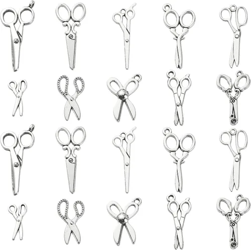 Miniatura 15 de Ipotkitt 100 dijes de vajilla de estilo vintage, cuchara, cuchillo, tenedor, dijes antiguos de cocina para manualidades, joyería, accesorios