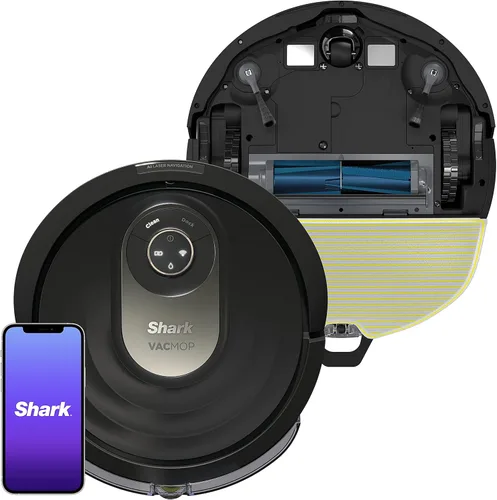 Shark Robot aspirador y trapeador AI, con mapeo del hogar, perfecto para mascotas, Wifi, funciona con Alexa, negro/dorado (AV2001WD)