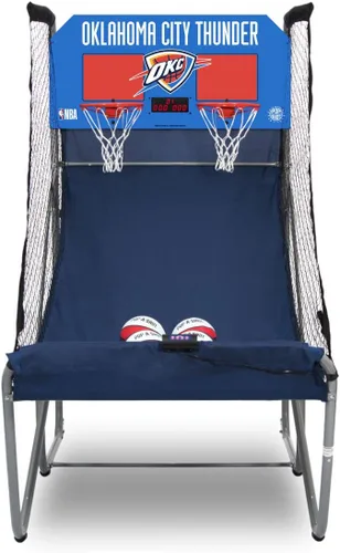 Miniatura 34 de Pop-A-Shot - Home Dual Shot Arcade Basketball Game with NBA Graphics l Sensor Scoring l 16 Game Modes l 7 Balls l Foldable Storage l for All NBA Fans