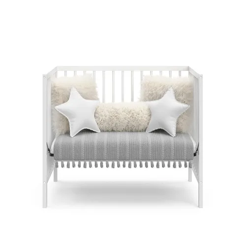 Miniatura 4 de Graco Teddi - Mini cuna convertible 4 en 1 con colchón adicional resistente al agua (blanco) – Certificado GREENGUARD Gold, colchón de 2.75 pulgadas