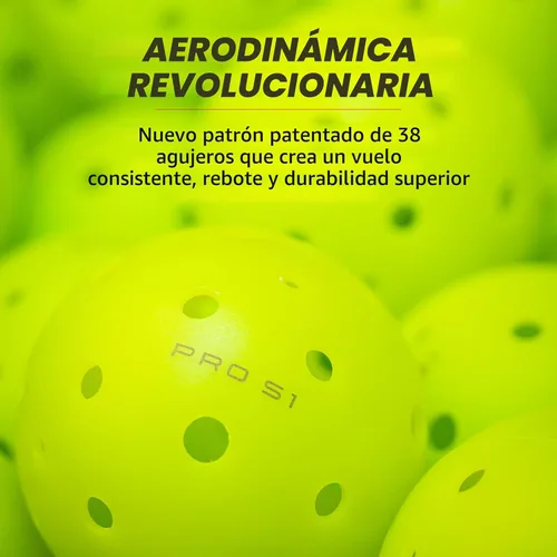Miniatura 5 de Selkirk Sport Pro S1 Ball Resistente a las grietas Bolas de pickleball para exteriores de 38 hoyos Bola de pickleball aprobada por USAPA