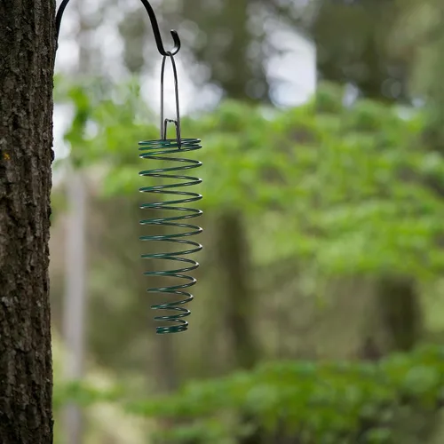 Miniatura 5 de Geiserailie Soporte para mazorca de maíz con cadena de extensión de 35 pulgadas para ardilla y otros suministros de alimentación en el patio trasero