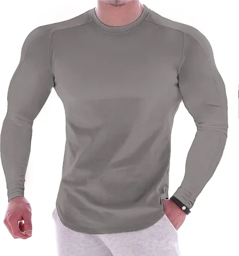 Miniatura 34 de Camisas de compresión atléticas de manga larga para hombre, capa base, camisa de entrenamiento atlético, camisas de compresión, camisetas deportivas