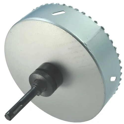 Miniatura 5 de Sierra de agujero HSS con mandril piloto de 2 piezas de alta velocidad para perforar madera y acero, broca de 1/4" de diámetro y eje, broca piloto