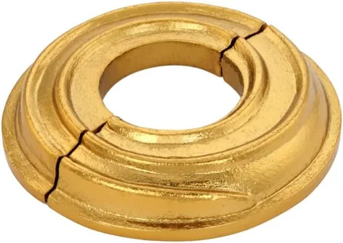 Miniatura 11 de Renovators Supply Manufacturing Placa de escudo de 3,13 pulgadas OD Escutcheon 1/2 en IPS Acabado de cobre antiguo Brida de radiador de aluminio