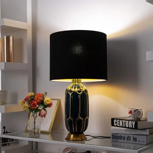 Miniatura 5 de Wellmet Pantalla para lámpara de 14"x14"x11" requiere ensamblaje para lámpara de mesa, lámpara de mesita de noche, lámpara de pie, pantalla de Negro