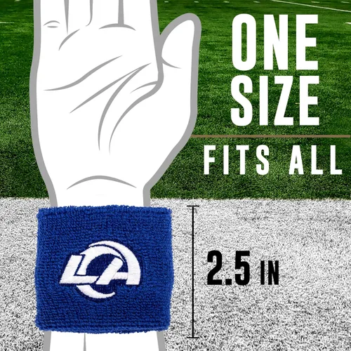 Miniatura 2 de Franklin Sports Muñequeras con Logotipo de Equipo de la NFL - Par de Muñequeras Juveniles para Disfraces y Uniformes