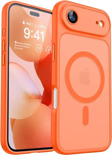 Miniatura 145 de CANSHN Funda magnética compatible con iPhone 17 Pro, mejorada [protección completa de la cámara] [compatible con Magsafe] [mate translúcido] funda