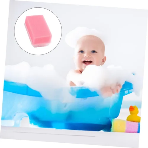 Miniatura 3 de Cepillo de esponja de masaje de entrenamiento sensorial, 2 piezas, limpiador corporal suave para portátil y ligero para ducha y baño, promueve