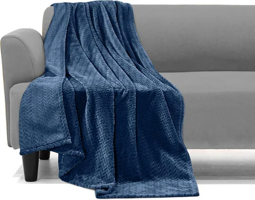 Miniatura 19 de Elegant Comfort Manta ligera estampada para todas las estaciones, ultra suave, acogedora y afelpada, manta decorativa, perfecta para descansar, 50 x