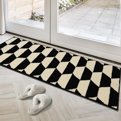 Miniatura 35 de GRANNY SAYS Tapete para puerta, de 32 x 20 pulgadas, tapete de bienvenida para exteriores, antideslizante, absorbe la suciedad para la entrada