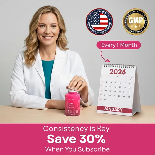 Miniatura 8 de SOON+ Probióticos vaginales para mujeres, V-Sync Probiótico vaginal con lactobacilo, arándano y prebióticos, apoya el equilibrio del pH