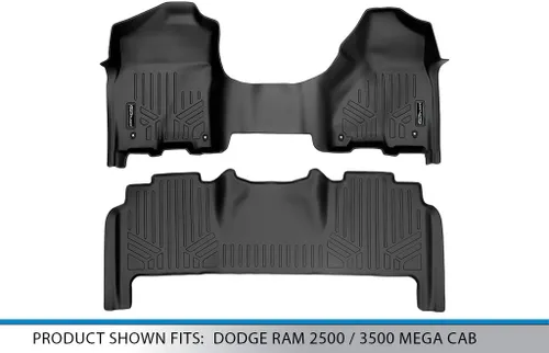 Miniatura 5 de MAXLINER - Juego de alfombrillas de 2 filas para Ram 2500 2012-2012
