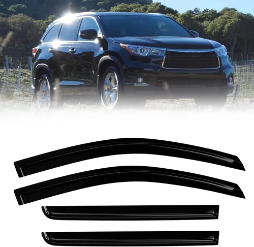 Miniatura 32 de Protectores de lluvia de ventana para Ford F150 SuperCab 2004-2014 2 piezas deflector de ventana para 09-14 F-150 con 2 puertas delanteras