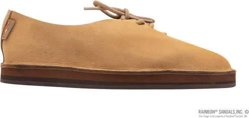 Miniatura 4 de Rainbow Sandals Zapato Mocca de cuero fresado de una sola capa para mujer, Arco iris