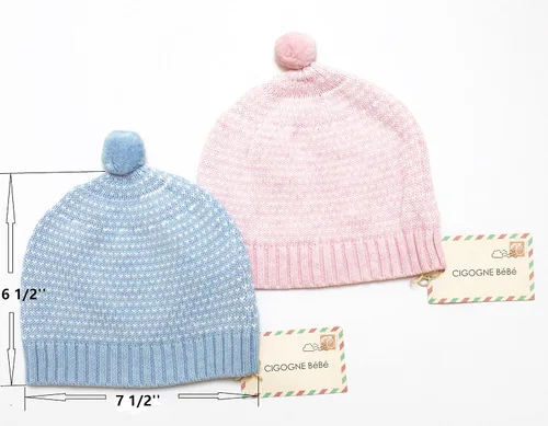 Miniatura 2 de cigogne Bebe algodón Knit Hat