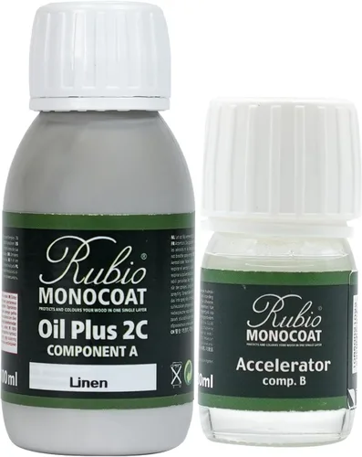 Miniatura 202 de Rubio Monocoat Tinte y acabado para madera de 650 pies cuadrados - Niebla Oil Plus 2C Aceite de linaza de secado rápido, ecológico