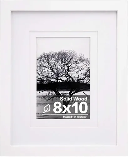 Miniatura 62 de Egofine - Portarretratos de 4 x 6 pulgadas, de madera maciza con plexiglás, para fotos de 3.5 x 5 con paspartú o de 4 x 6 sin paspartú, para colocar