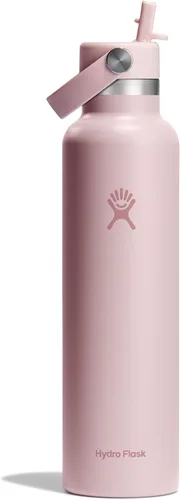 Miniatura 19 de Hydro Flask Botella de agua – Acero inoxidable aislado – Tapa flexible con pajita de boca estándar, antiderrames, a prueba de fugas y recargable
