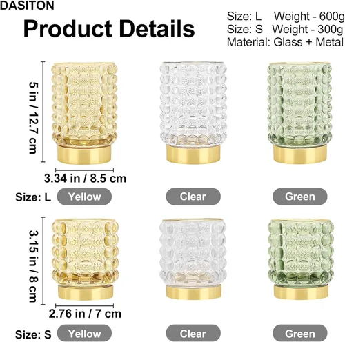 Miniatura 7 de DASITON Organizador Soporte para Brochas de Maquillaje, Soporte para Brochas de Maquillaje de Cristal, Organizador de Almacenamiento de Brochas