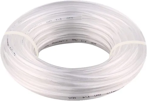 Tubo neumático 1/4 "OD compresor de aire transparente PU tubo de manguera para transferencia de fluido de agua 32.8 ft 32.8 pies