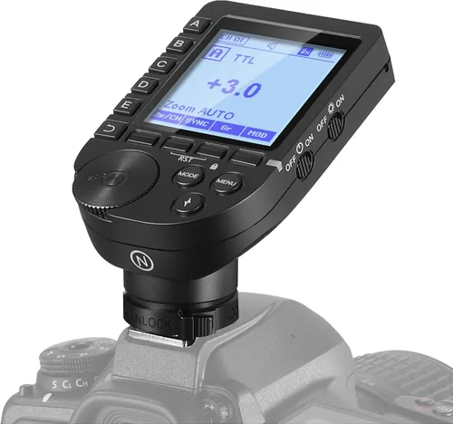 NEEWER QPRO-N TTL Disparador de flash inalámbrico mejorado Compatible con Nikon 1/8000s HSS Diseño de pantalla grande inclinada 5 grupos 9 funciones