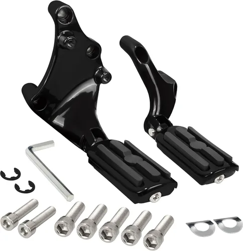 Miniatura 11 de Estribera del pasajero con kit de montaje, pedal para reposapiés del pasajero trasero con kit de montaje para Harley Sportster Forty-Eight 48