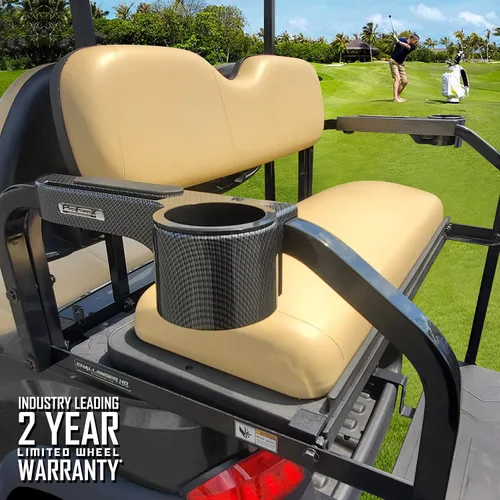 Miniatura 3 de Reposabrazos de carrito de golf de fibra de carbono para carrito de golf Kit de asiento trasero – Reposabrazos de carrito de golf con soporte