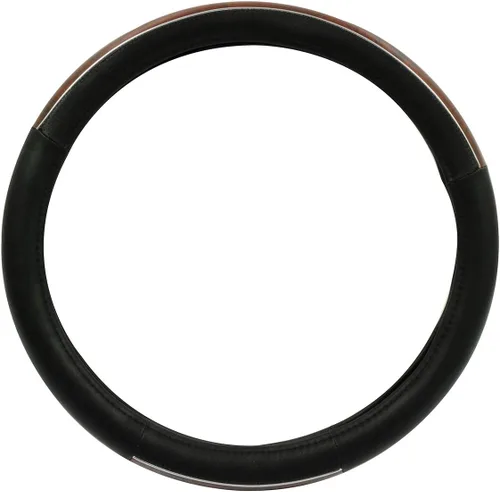 Miniatura 6 de RoadPro RPSW3006 - Funda para volante de piel auténtica, color negro
