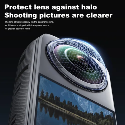 Miniatura 2 de Protector de pantalla para cámara de acción Insta360 X4, resistente a los arañazos, revestimiento óptico antihalación, resistente a los arañazos