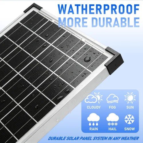 Miniatura 5 de Kit de Panel Solar 20W 12V Monocristalino, Mantenedor de Batería + Controlador de Carga Solar 10A + Cable de Extensión con Clips de Batería Terminal