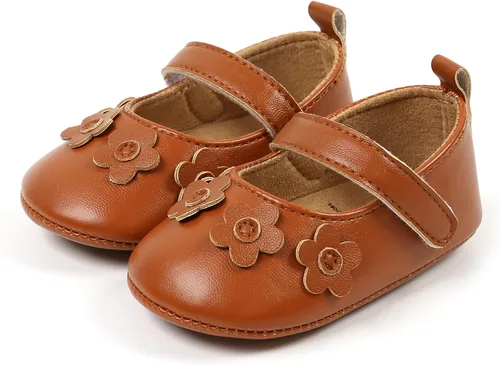 Miniatura 7 de Zapatos planos Mary Jane para bebés y niñas, mocasines de goma, suela suave, zapatos de vestir de princesa para niñas pequeñas