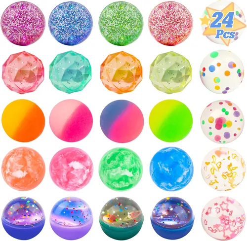 Miniatura 8 de Bolas hinchables para niños, 20 piezas, 5 estilos, 1.260 in, surtidas, con bolsa de almacenamiento para recuerdos de fiesta de cumpleaños
