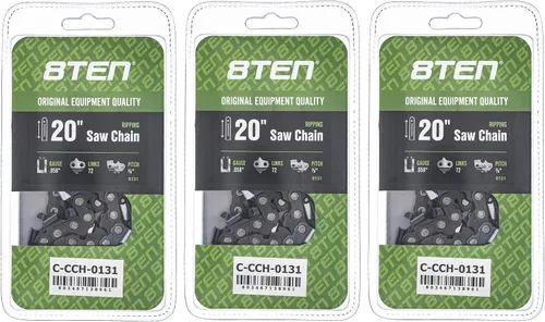 Miniatura 199 de 8TEN Cadena de motosierra semi cincel de 6 pulgadas .050 1/4 42 DL para Worx WG320 Black & Decker LLP120 (paquete de 3)