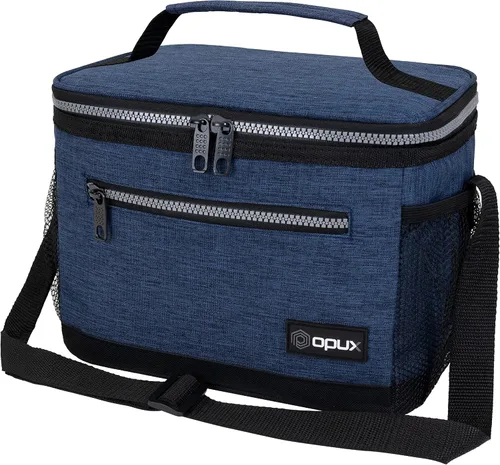 Miniatura 18 de OPUX - Fiambrera de alta calidad, aislada para hombres y mujeres adultas, resistente al almuerzo escolar para niños, niñas, niños Bolsa de Azul