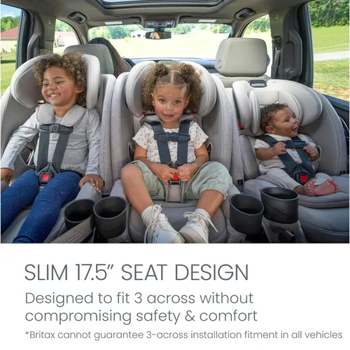 Miniatura 5 de Britax One4Life - Asiento de automóvil delgado todo en uno, hasta 10 años de uso con orientación trasera, orientación hacia adelante y modos
