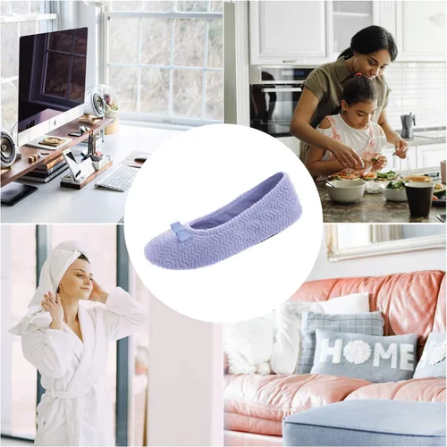 Miniatura 4 de Isotoner - Pantuflas de microfibra con patrón de chevrón para mujer con suela de ante y absorción de humedad para mayor comodidad