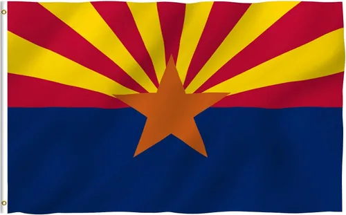 Bandera con los estados de EE.UU., Arizona