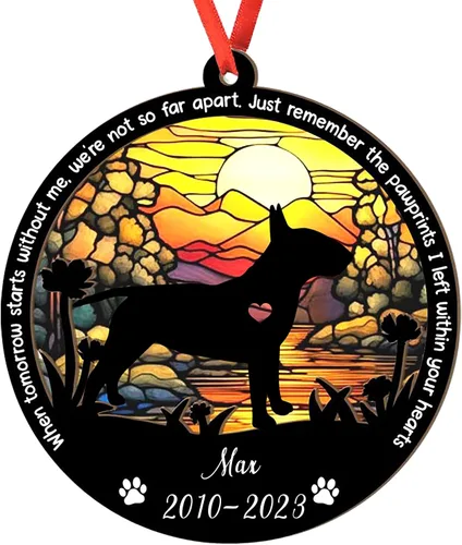 Miniatura 10 de Adorno personalizado para atrapasoles de sabueso afgano, adorno de Navidad de sabueso afgano – Regalo para perro amante, sabueso afgano