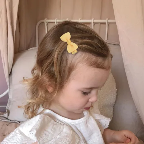 Miniatura 8 de CÉLLOT Pinzas para el pelo para bebés y niñas, 25 unidades, totalmente forradas, lazos para el pelo de 2 pulgadas, pinzas de cocodrilo para bebés