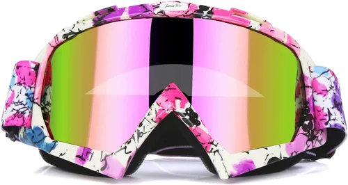 Miniatura 16 de JAMIEWIN - Gafas de motocross ATV para bicicleta de tierra, motocicleta, UTV MX OTG, gafas para carretera fuera de pista, lentes transparentes anti