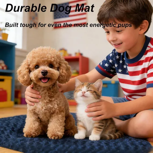 Miniatura 3 de Tapete de Cama para Perro - Tapetes de Cama Reversibles para Jaula de Perro, Suave y Transpirable, Almohadilla para Perrera, Cama de Jaula Duradera