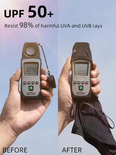 Miniatura 3 de ROCKBROS Polaina para el cuello, bufanda, bandanas, tubo, protección UV, UPF 50+, pasamontañas, pasamontañas, deportes al aire libre, para hombres