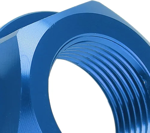 Miniatura 5 de Fydun M22x1.5 - Tuerca de bloqueo de eje de rueda de aluminio para motocicleta, repuesto para para (azul)