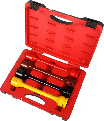 AFF Kit de extensión de limitación de par de servicio pesado de 4 piezas con estuche de transporte, 250-475 pies/libras, unidad de 1 pulgada, 40400