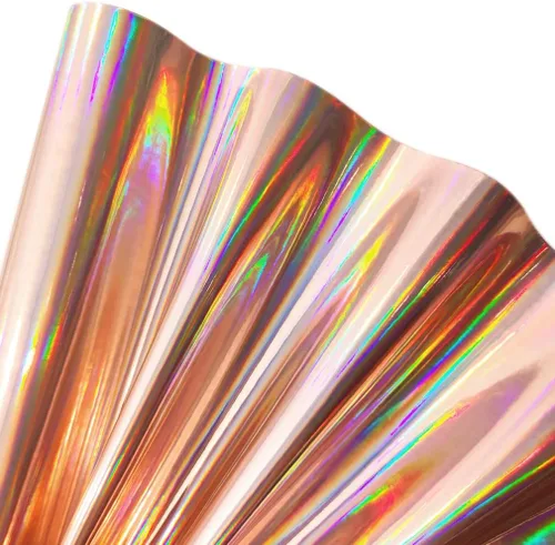 Miniatura 17 de 11.8"x53" Tela de cuero sintético holográfica, vinilo reflectante de espejo para lazos para el cabello, bolsas, manualidades de costura (Negro)