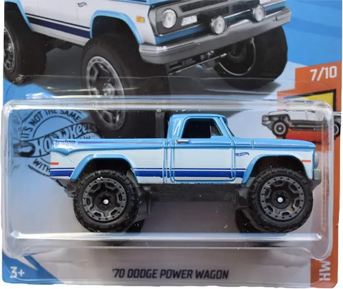 Miniatura 2 de Hot Wheels 70 Dodge Power Wagon 152/250, azul/blanco