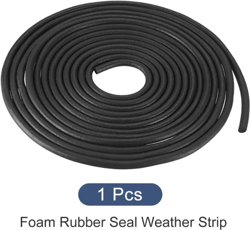 Miniatura 6 de METALLIXITY Tira de sellado de goma de espuma (0.079 in de diámetro x 19.7 ft de largo), 1 unidad, tira redonda de goma EPDM para reparación
